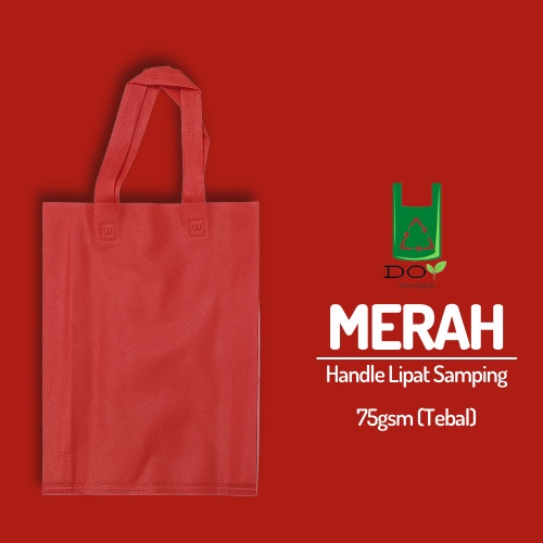 

Tas Spunbond Polos Besar 38x45 | Goodie Bag Lebaran | Custom - Merah