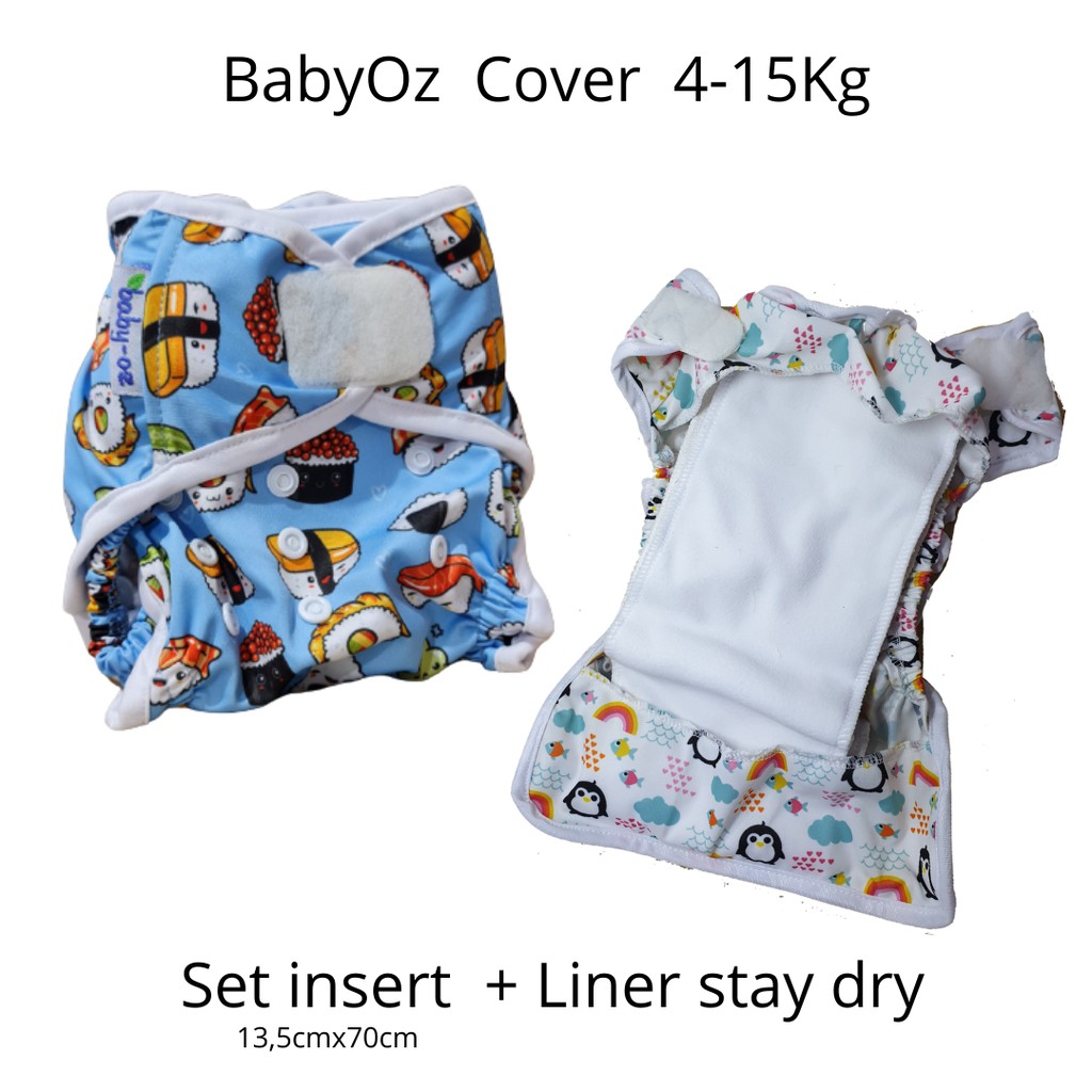 Clodi cover Onesize Baby Oz set insert Diaper Newborn- toddler motif karakter