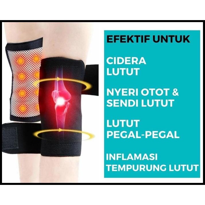256 Magnet Terapi Sendi Lutut Sepasang (Dapat Kanan &amp; Kiri)