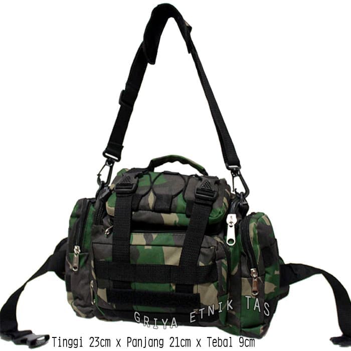 Tas selempang Pria Tentara Army 2 in 1