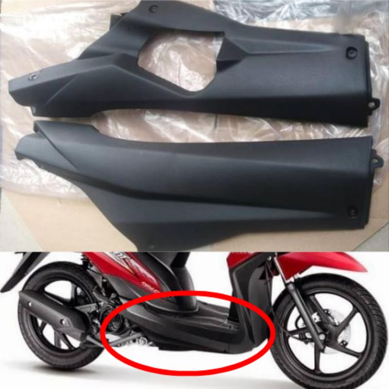 DEK BAWAH KANAN KIRI BEAT FI 2013 2014 2015 COVER SAMPING BAWAH BEAT FI 2013-2015