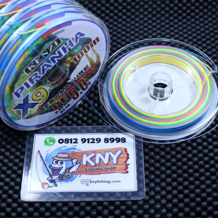 senar benang pancing pe kenzi piranha x9 pe 5.0 kenur mancing laut 88 joran