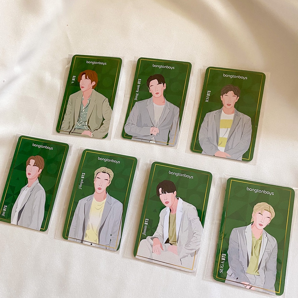 Fanmade BTS Photocard / RM Jimin Jungkook V J-Hope Jin Suga / Unofficial BTS PC