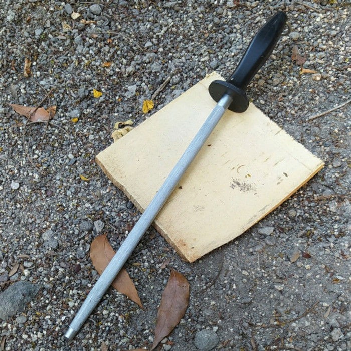 

(UT) honing steel multipurpose diamond sharpener knife 12in HRC 65