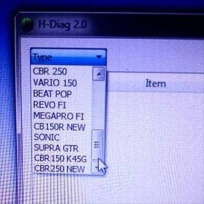 Scanner Motor Injeksi Honda IQUTECHE H-Diag versi Laptop/PC