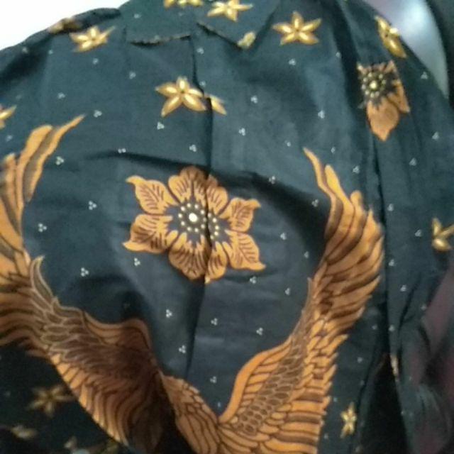 Asifa Batik Hrb026 Kenongo Kemeja Tosca Pendek Pekalongan Padi M L Xl Sogan Tulis Halus Kemeja Batik