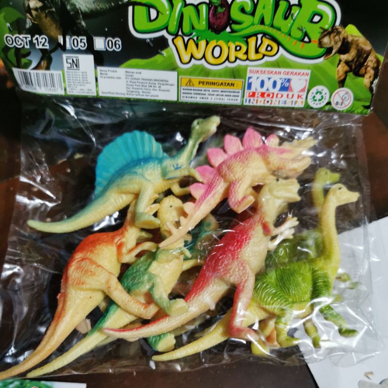 Mainan miniatur dino hewan dinosaurus world set 6 / 8 / 15 / 16 pcs dinosaur