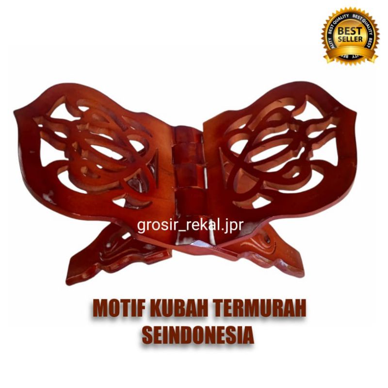 rekal motif kubah kayu jati mahoni clear gloss..