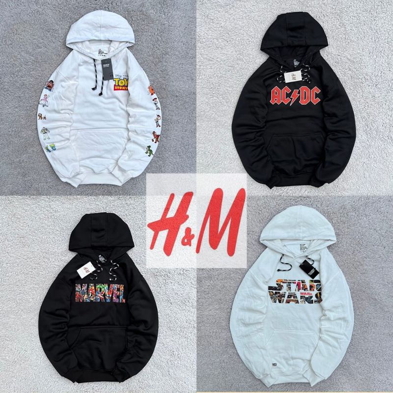 SWEATER HOODIE H&M ORIGINAL PRIA DAN WANITA MARVEL/ TOY STORE/ACDC