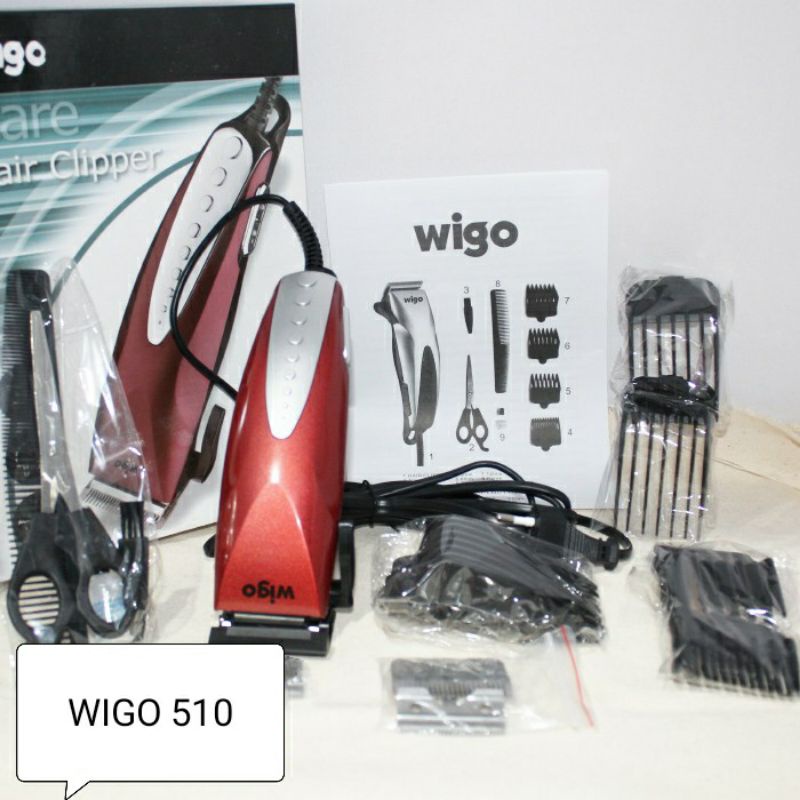 Wigo W- 510/W-520,  Clipper Wigo ,Cukur Rambut , Clipper , Mesin Potong Rambut