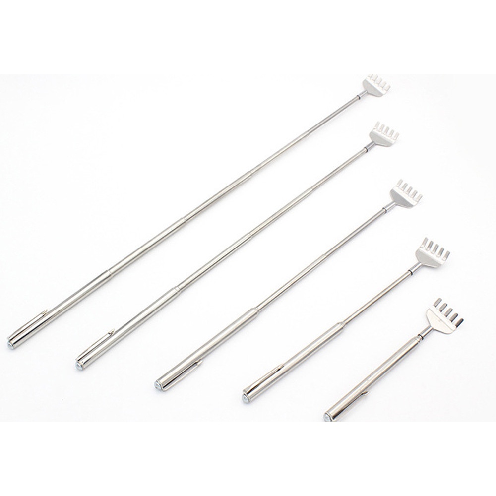 Alat Garuk Punggung Extendable Telescopic Stainless Steel - Silver