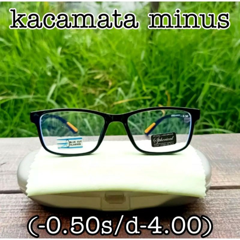 Kacamata MINUS Lensa Anti Radiasi (BLUERAY)-0.50 sd -8.00 Kacamata Fokus Rabun Jauh Pria Wanita/ COD/ TERLARIS