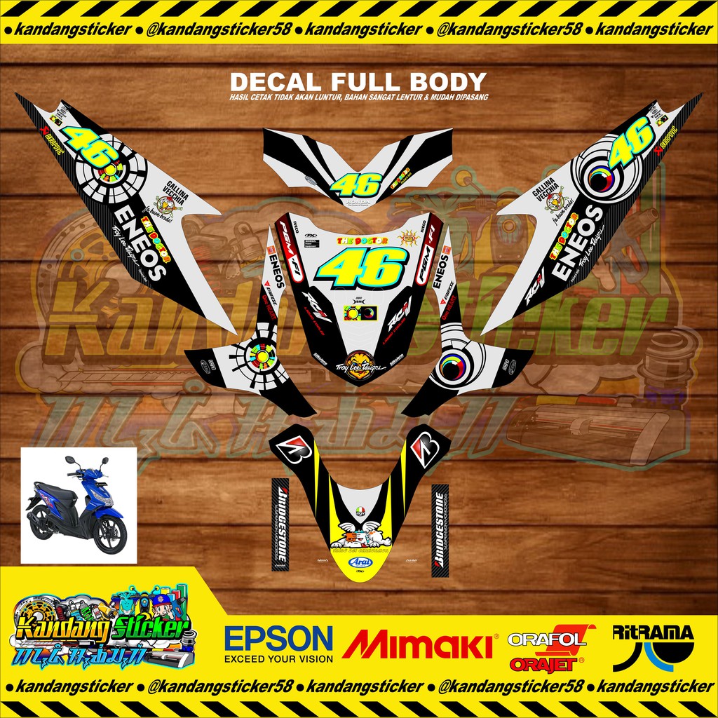 Decal Full Body Beat Karbu Valentino Rossi / VR46 Theme