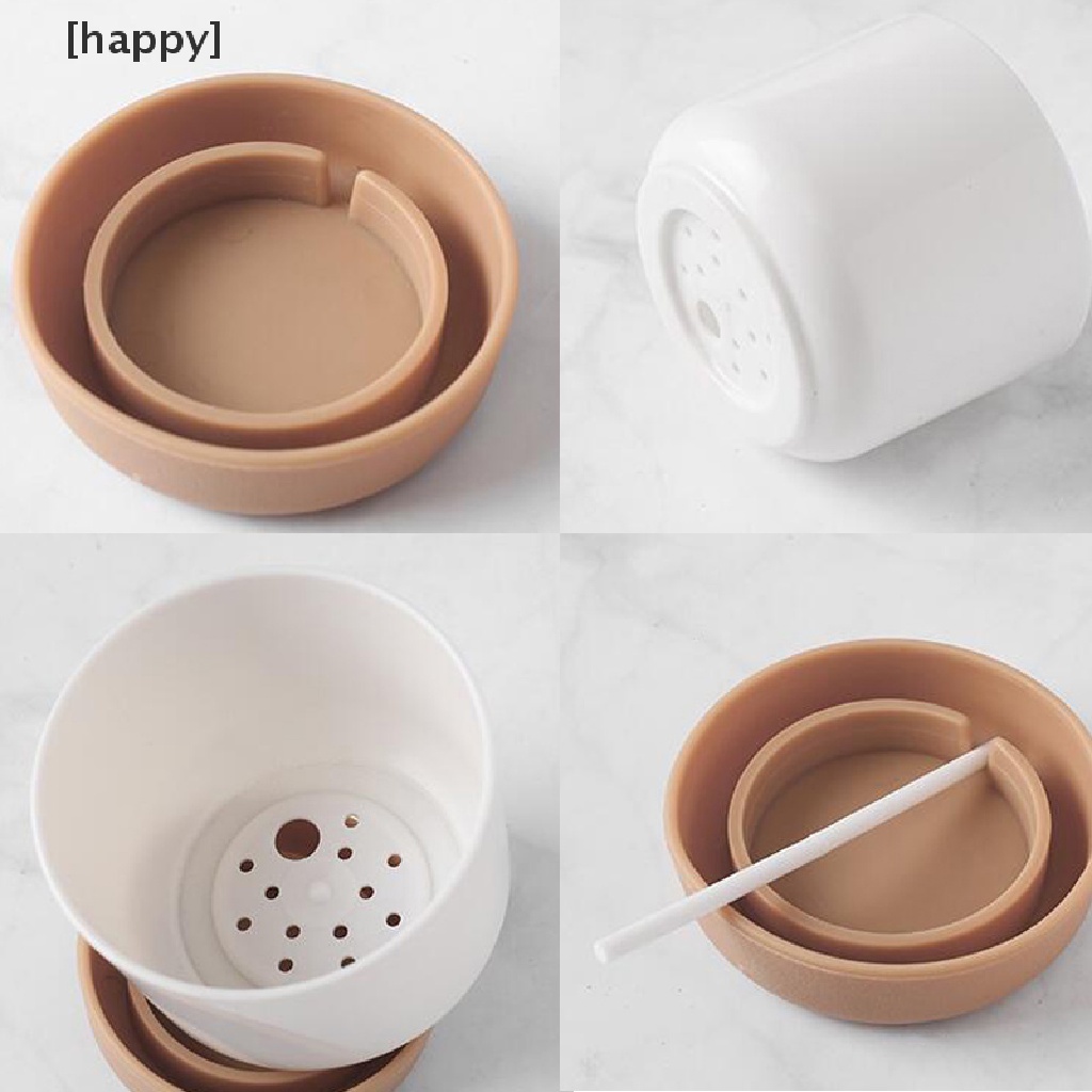 Pot Tanaman Sukulen Hijau Model Lapis Ganda Ukuran Kecil