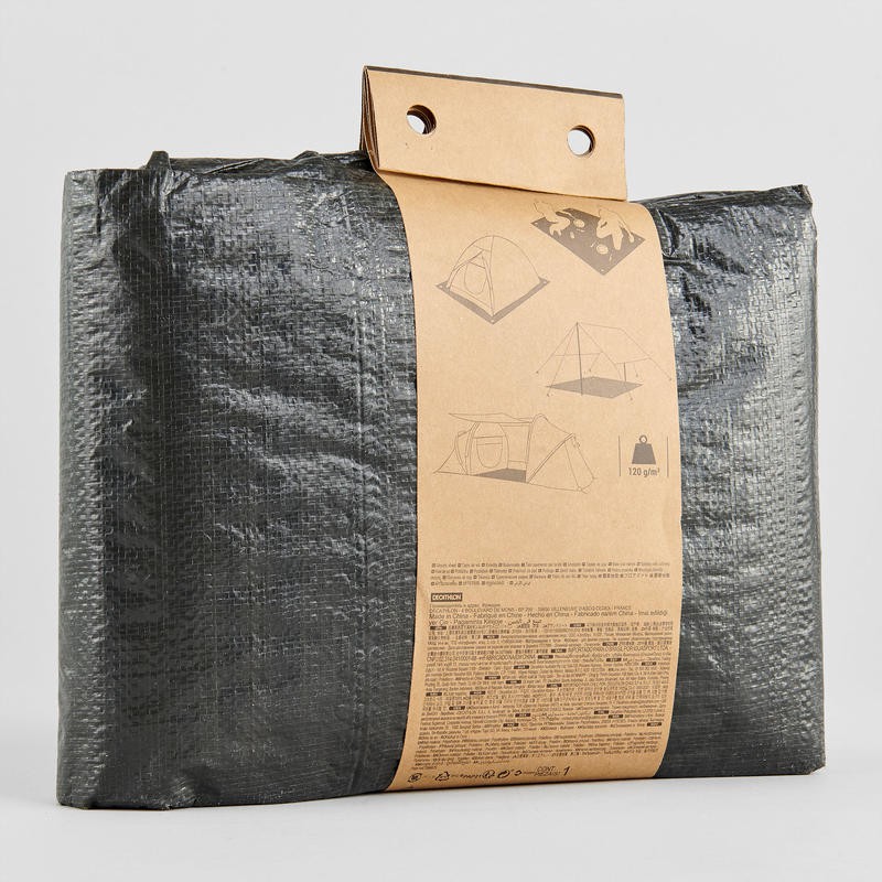 Terpal alas tenda anti air ori quechua 3 x 4m