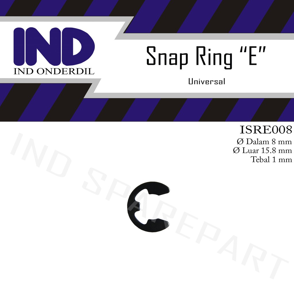 Snap Ring -Circlip-Ring-Clip-Klip-Pengunci-Retaining E-8-E8 Universal