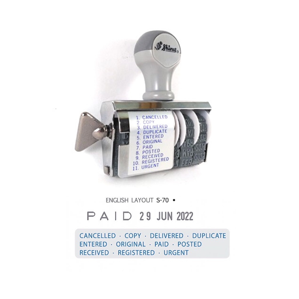 

Stempel Shiny Phrase Dater Stamp S-70