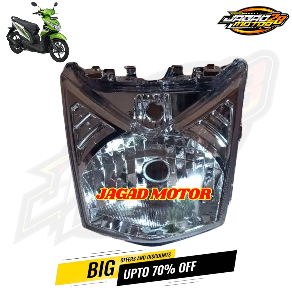 Lampu Depan Beat Fi 2012 2013 2014 2015 / Reflektor Lampu Depan Beat Fi 2012 2013 2014 2015 / Reflector Lampu Depan Beat Fi 2012 2013 2014 2015 / Replektor Lampu Depan Beat Fi 2012 2013 2014 2015 / Headlamp Beat Fi 2012 2013 2014 2015