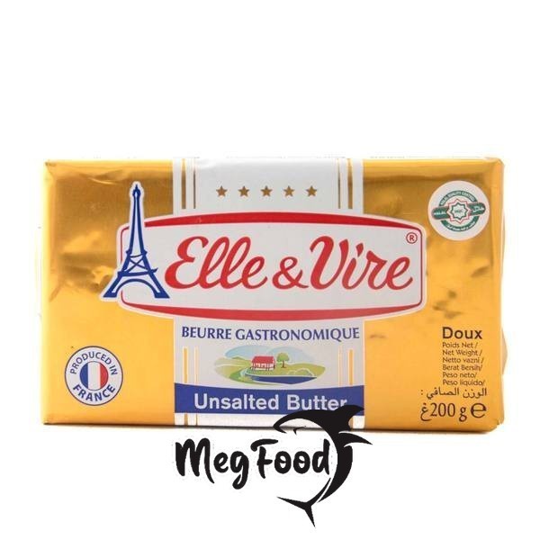 

Elle Vire Unsalted Packets Butter 200 Gram