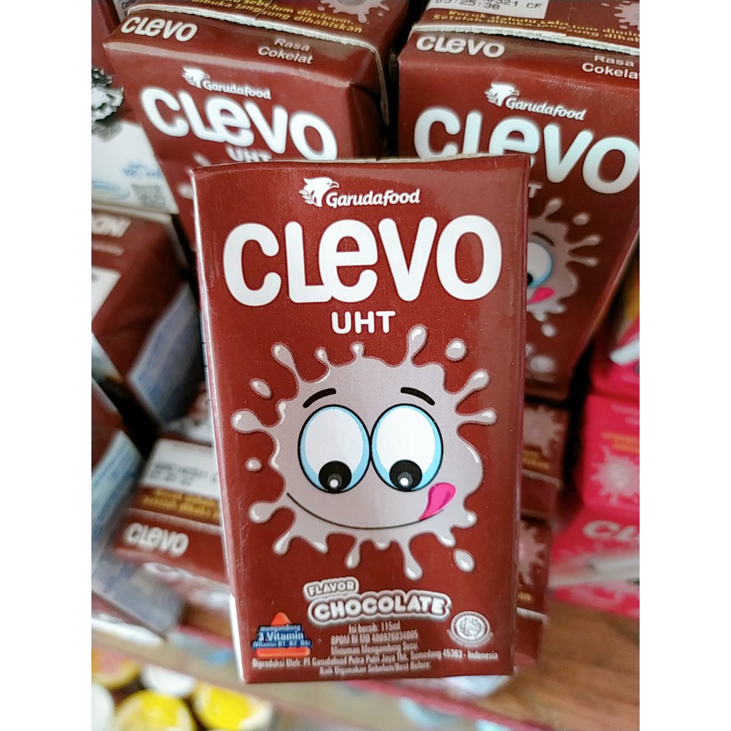 

[ paket 5 pcs ] susu clevo UHT 115ml rasa coklat