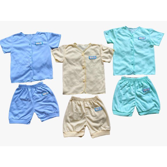 Stelan Baju Pendek dan celana Baby Cute Per 3 stel SNI promo 9.9