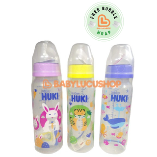 Image of HUKI Botol Susu 60 mL 120 mL 240 mL Dot Gepeng Nipple Silicone PP Reguler Standard