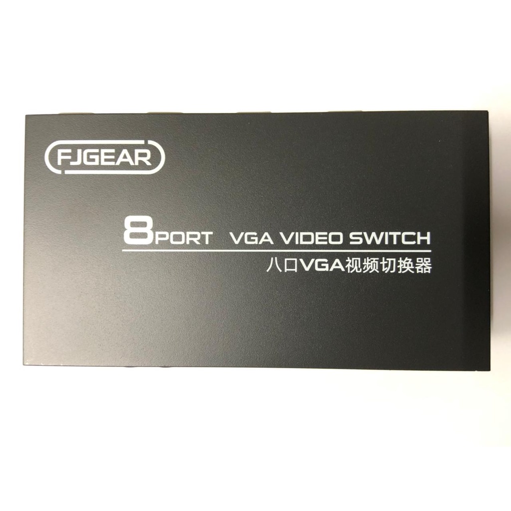 Vga switch fj-gear 8 port 1440p wide screen video FJ-15-8 - switcher vga d-sub 15 pin 8 pc to 1 monitor FJGEAR