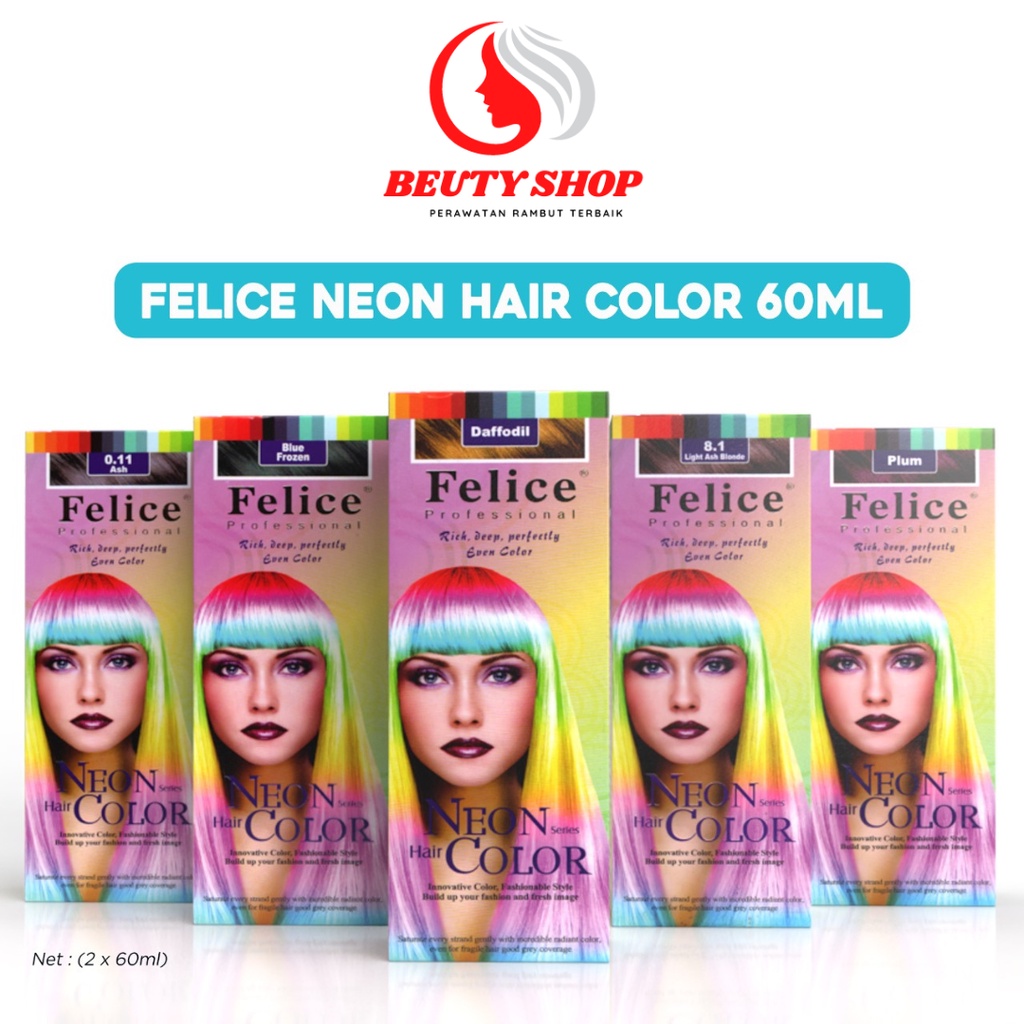 Jual Felice Hair Neon Color Ml Cat Rambut Neon Shopee Indonesia