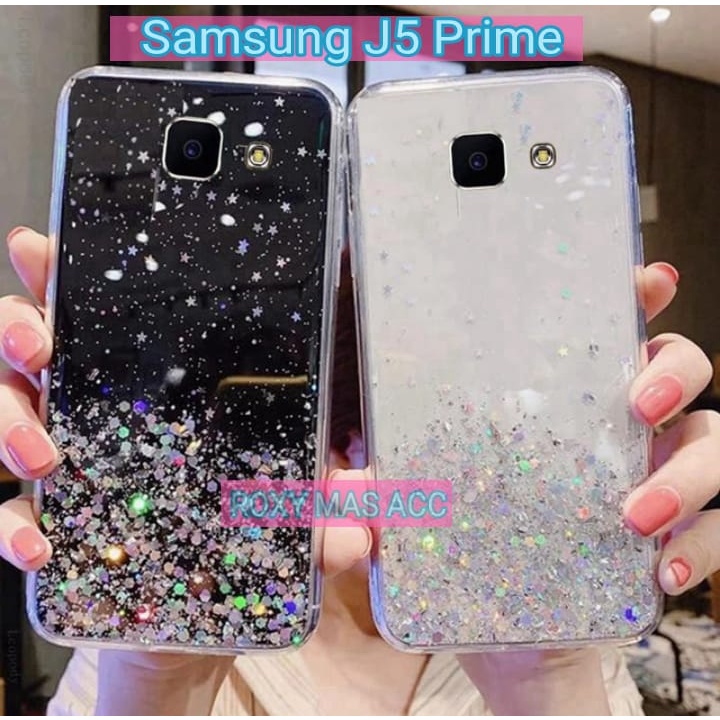 SOFTCASE GLITER ( SAMSUNG J5 PRIME ) TERBARU CASE DOVE GLITER FUZE TRANSPARAN DENGAN PROTEKSI KAMERA