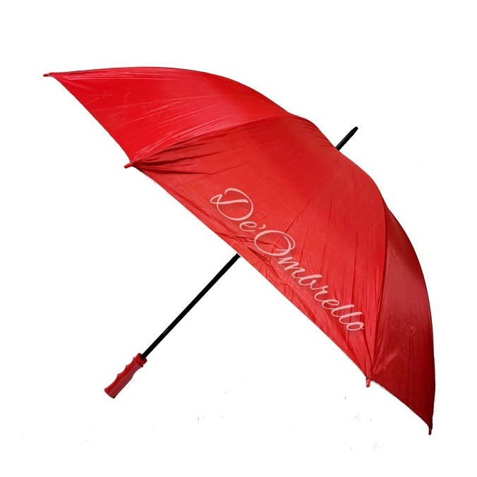 (100)Payung Golf JUMBO Polos Dalam Silver Anti UV Premium Quality Ujung Besi