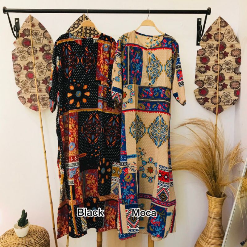 BTC_SOLO01 || DRESS MOTIF BATIK || DRESS MOTIF ETNIK || ETNIKA DRESS || DRESS MOTIF TERMURAH