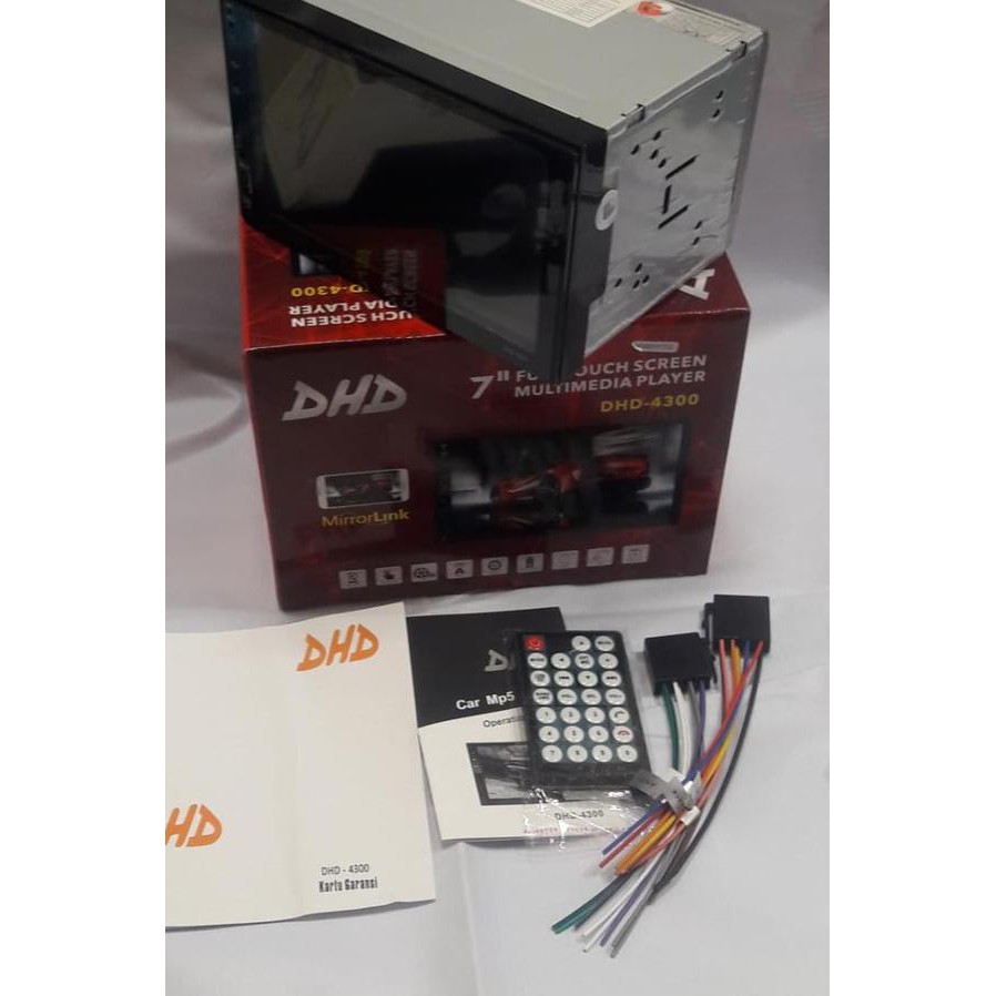 █$ Headunit doubledin tape mobil DHD-9818 7” dekless non CD █