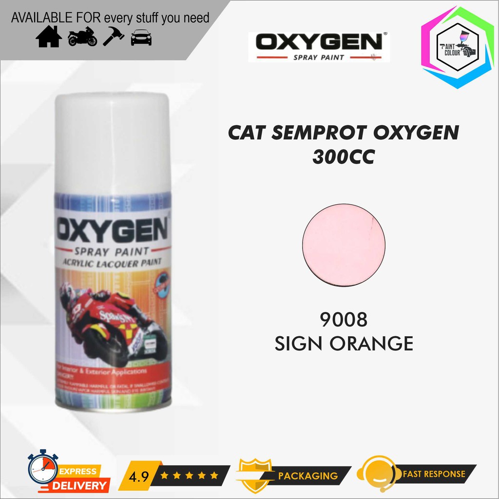 Cat Semprot / Pylox OXYGEN - 9008 SIGN ORANGE