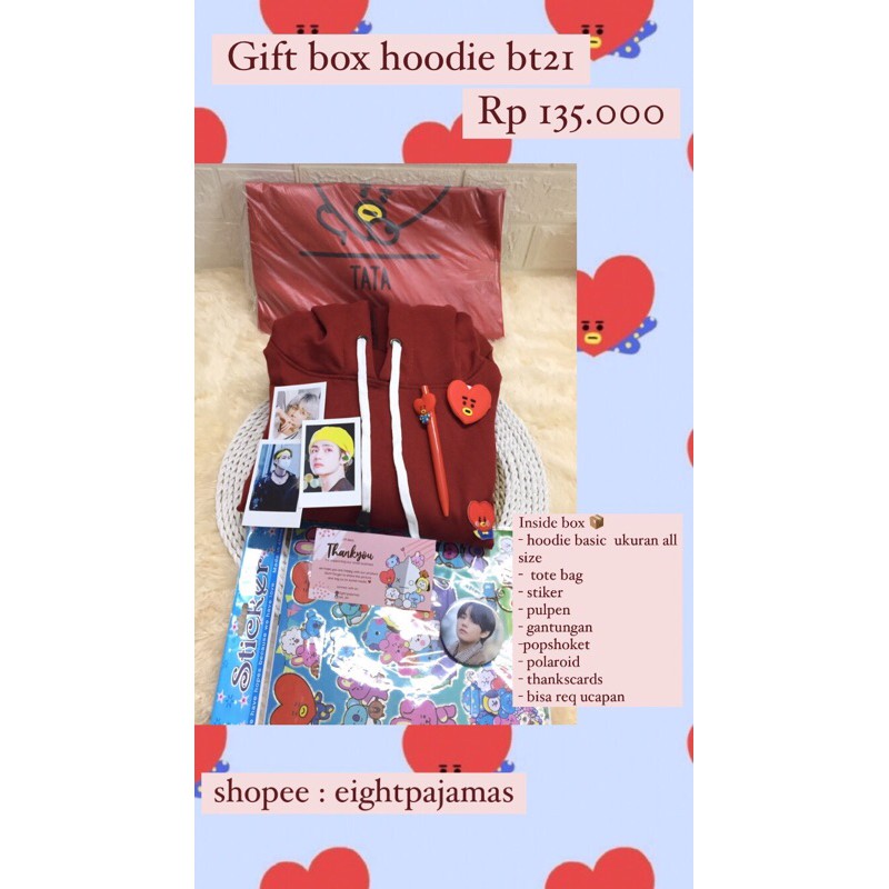 

HOODIE BASIC BT21 + TOTEBAG BT21