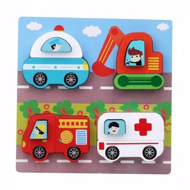 maInan puzzle anak 3dimensi/shading puzzle