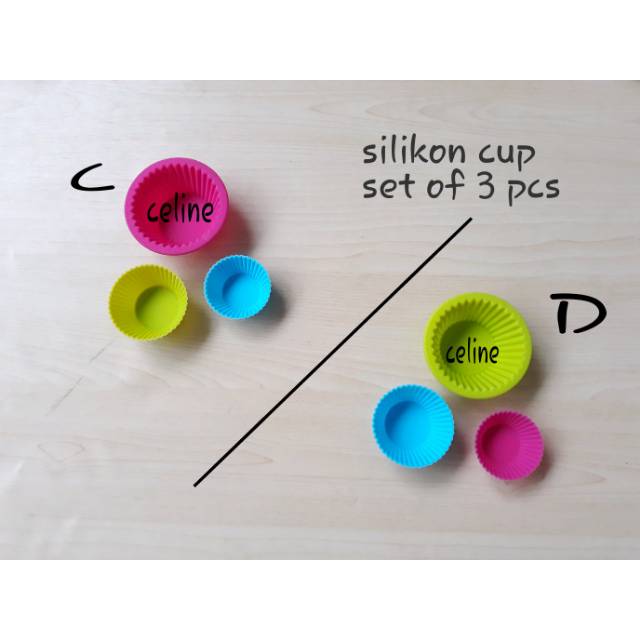 Silikon cup 3 pcs CD