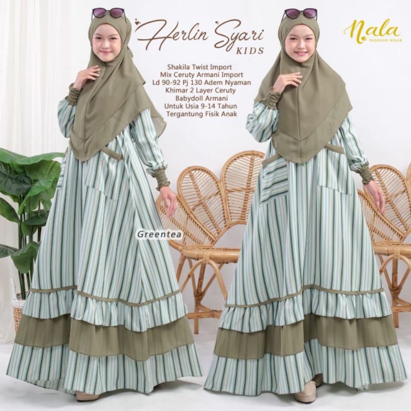 Herlin Syar'i Kids by ORI Nala fashion hijab