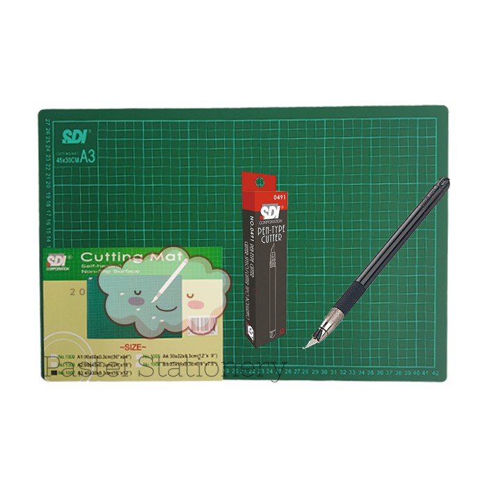 

Paket Cutting Mat A3 - Pen Cutter SDI