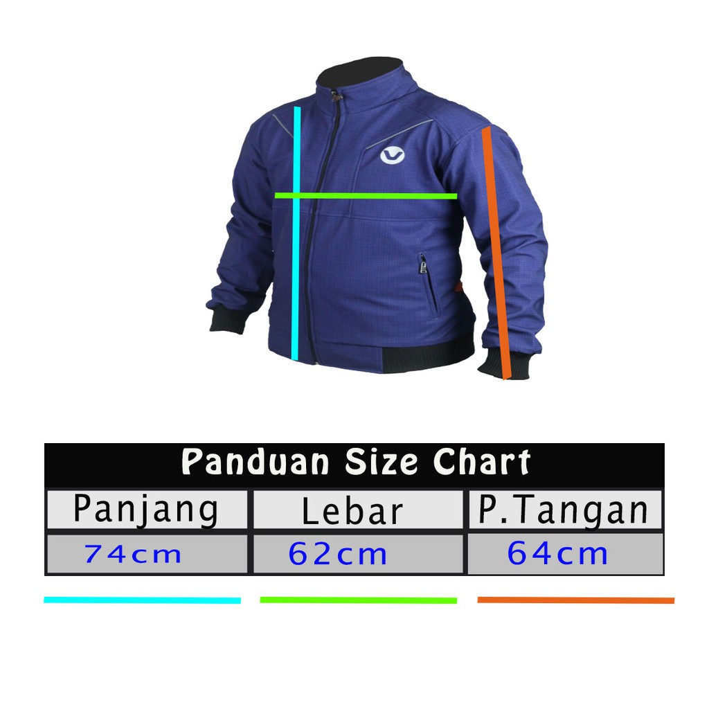 Jaket Pria XXXL model VNI001B │Jaket Pria Windbreaker │Jaket Touring Pria