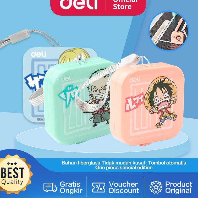 

26s# Deli One Piece Mini Measure Tape / Meteran Mini Plastik 1.5 m Lucu Gambar One Piece Fiberglass Tidak Mudah Kusut Tombol Autolock E79653