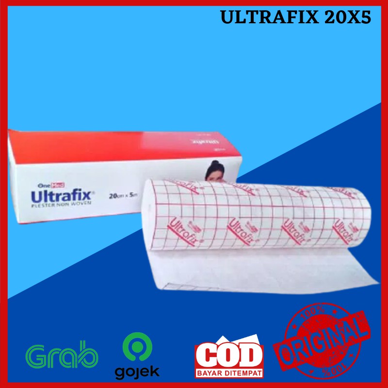 Cod Tape Plester Luka plesterin Onemed Ultrafix Flexible 20 cm X 5 m Non Woven