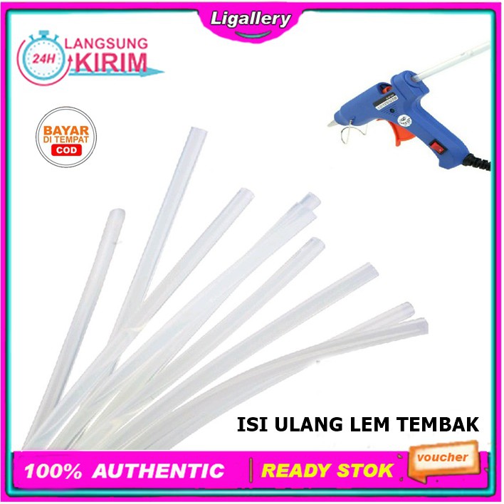 

[BISA COD] 1 Pcs Isi ulang Lem Tembak Lem Kerajinan Tangan Ukuran 20cm x 7mm Lem Bakar Lem Lilin