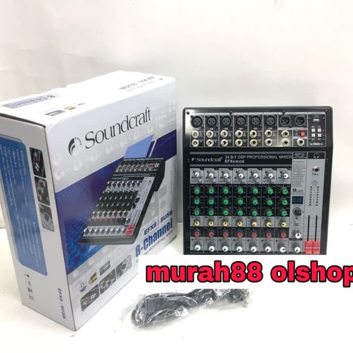 MIXER AUDIO SOUNCRAFT EFX8 8USB EFX8/8 USB