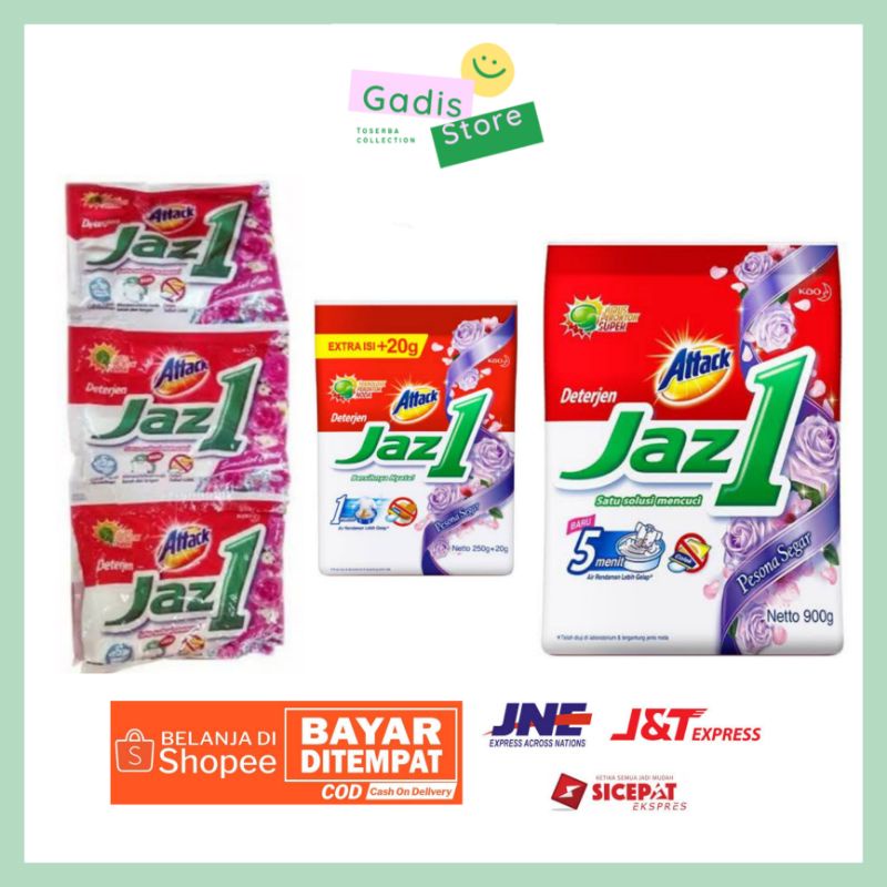 Attack Jaz 1 Kemasan Ekonomis 5000 , 200 gram, 800/850 gram, Jaz1 Renteng