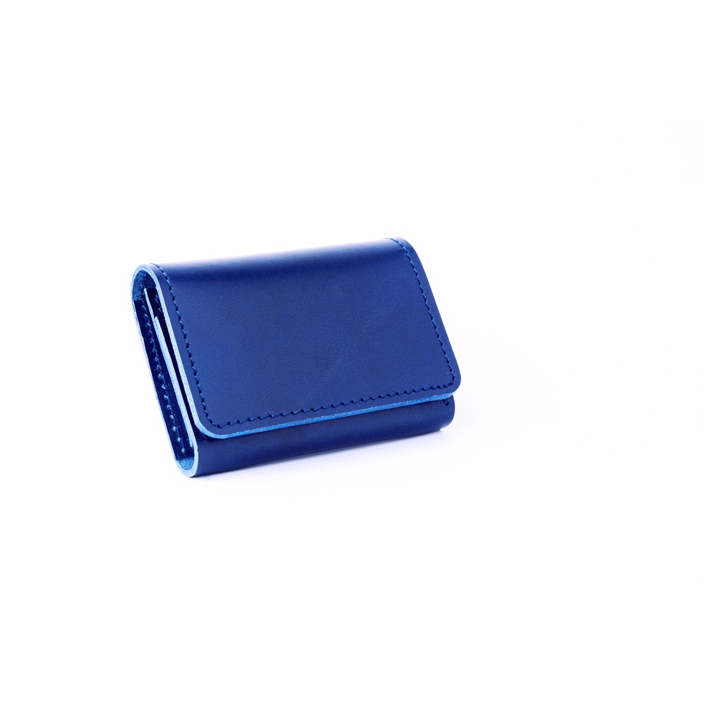 DOMPET KARTU CARD HOLDER KULIT ASLI - NAVY