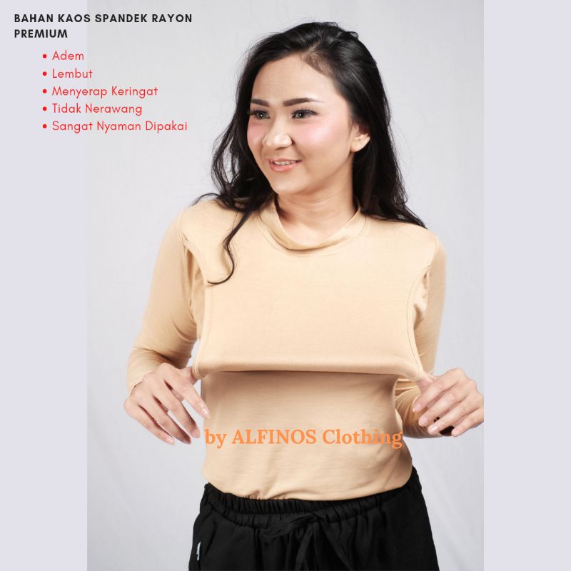 Manset Inner Busui Lengan Panjang Menyusui Bumil Bukaan Samping Kanan Kiri