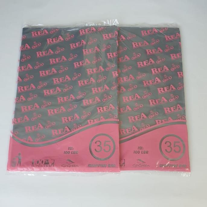 

~~~~~] Kantong plastik HD tanpa plong 35x50 merk Rea Plastik packing online