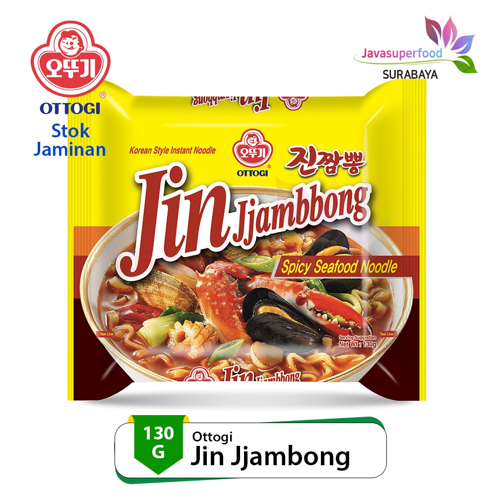 

Ottogi Jin Jjambbong Ramen 130g/Mi Ramen Rasa Seafood Asli Korea