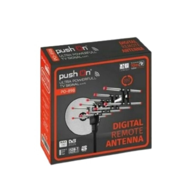 Antena Digital Remote Push On PO-898 + Kabel 10 Meter