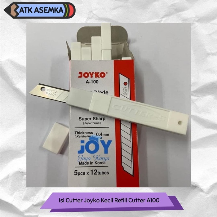 

kertas-pemotong- isi cutter joyko kecil refill cutter a100 -pemotong-kertas.